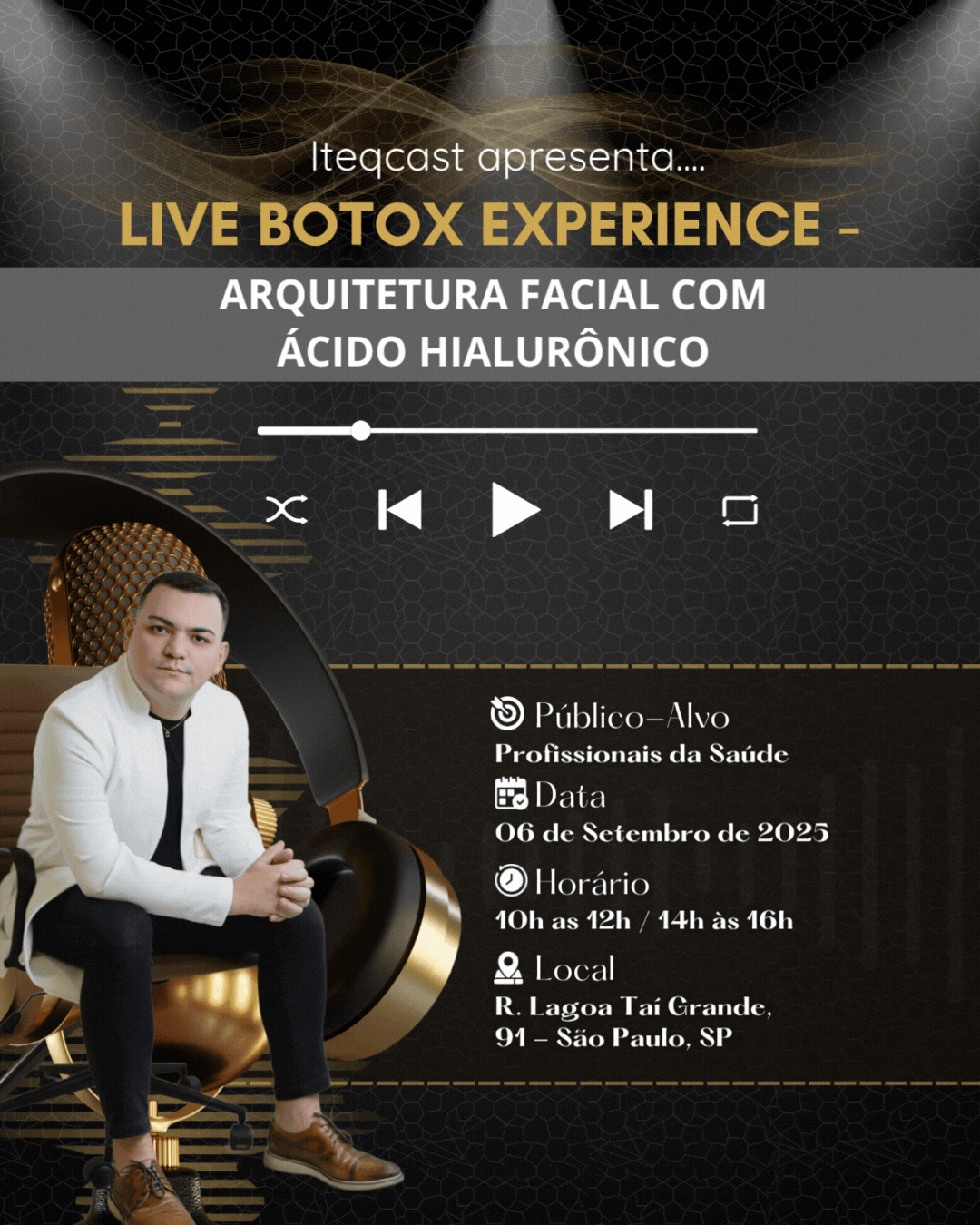 Live Botox Experience: Técnica de preenchimento facial ao vivo - versão mobile